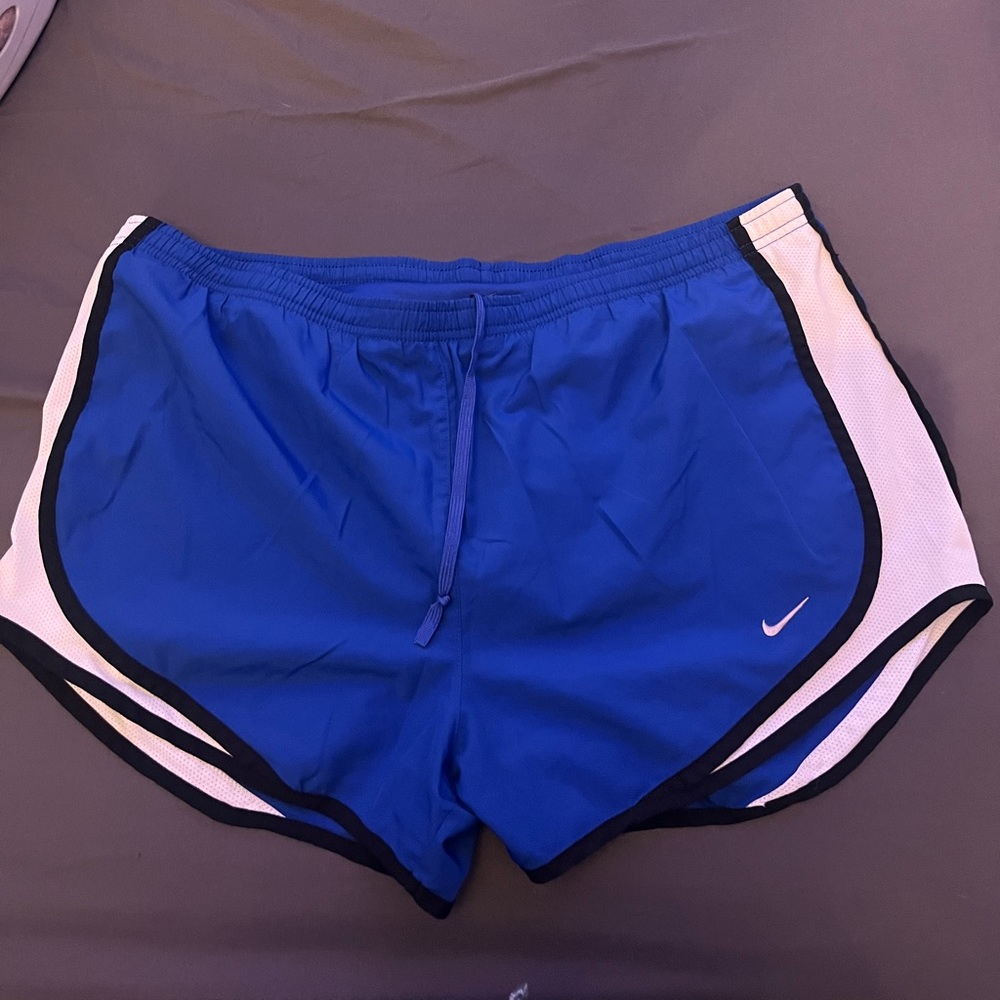 Blue Nike shorts